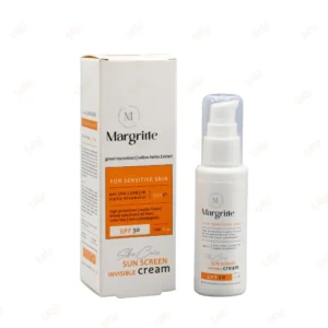 کرم ضد آفتاب بی رنگ پوست حساس SPF 30 مارگریت 50ml